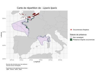 Carte de répartition Liparis liparis Carte de répartition Liparis liparis